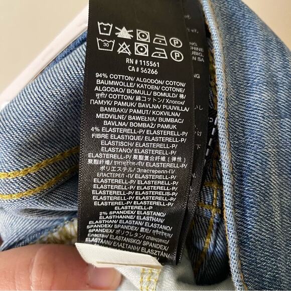 7 For All Mankind | Gwenevere High Waist Ankle Skinny Jeans Button Fly Size 23 - Picture 6 of 6